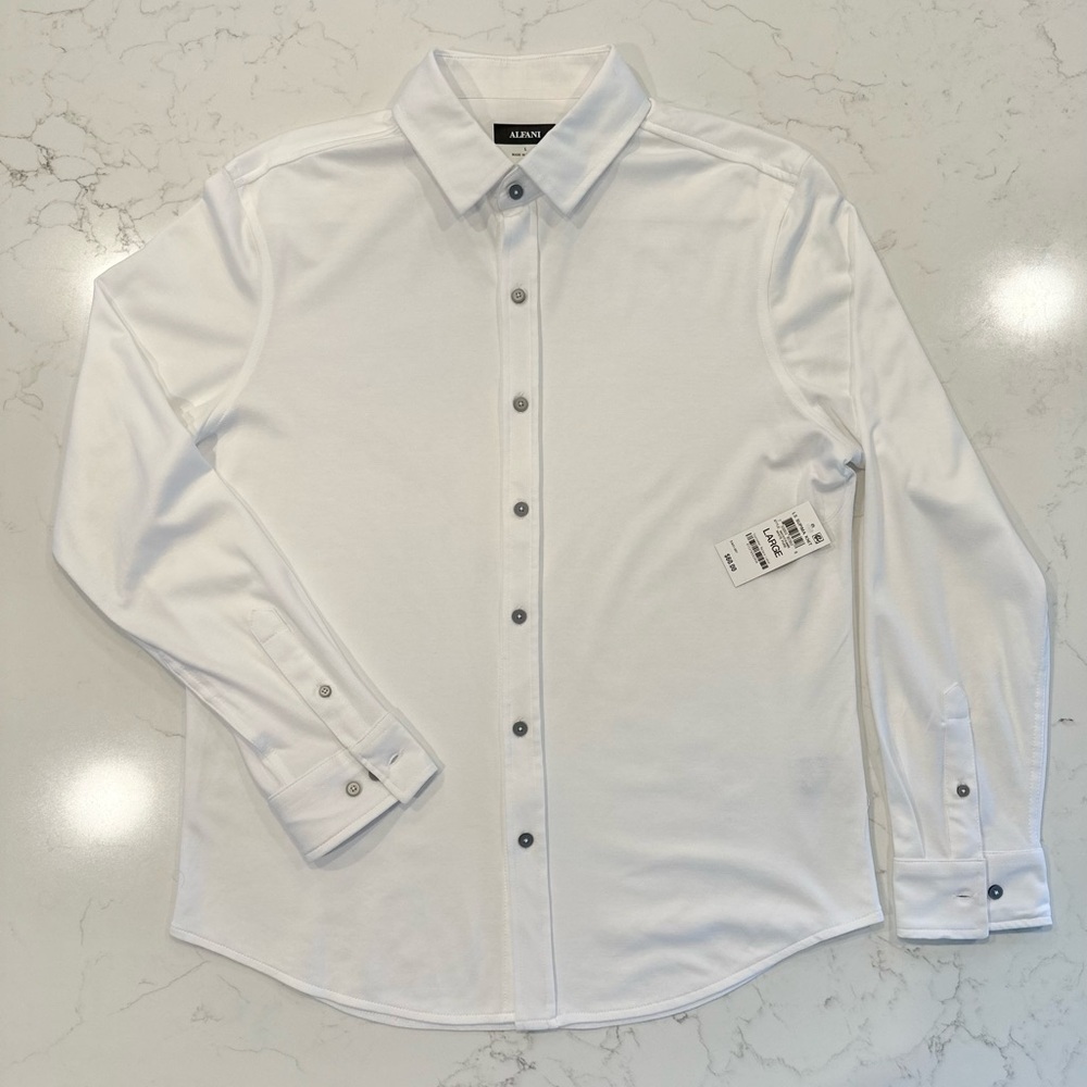 Alfani Men's Supima Cotton, Casual Button Down Shirt
